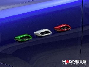 Maserati Levante Fender Vents Cover - Carbon Fiber - Italian Flag